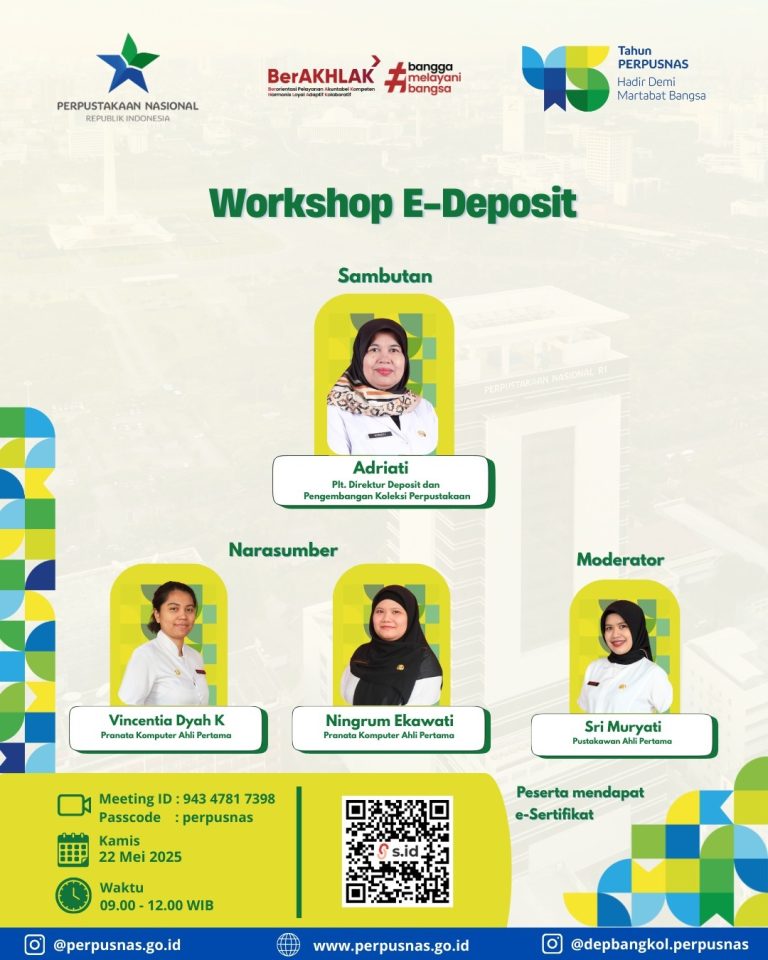 Read more about the article Agree Media Yogyakarta hadiri Workshop e-Deposit dalam rangka HUT Ke-45 Perpusnas