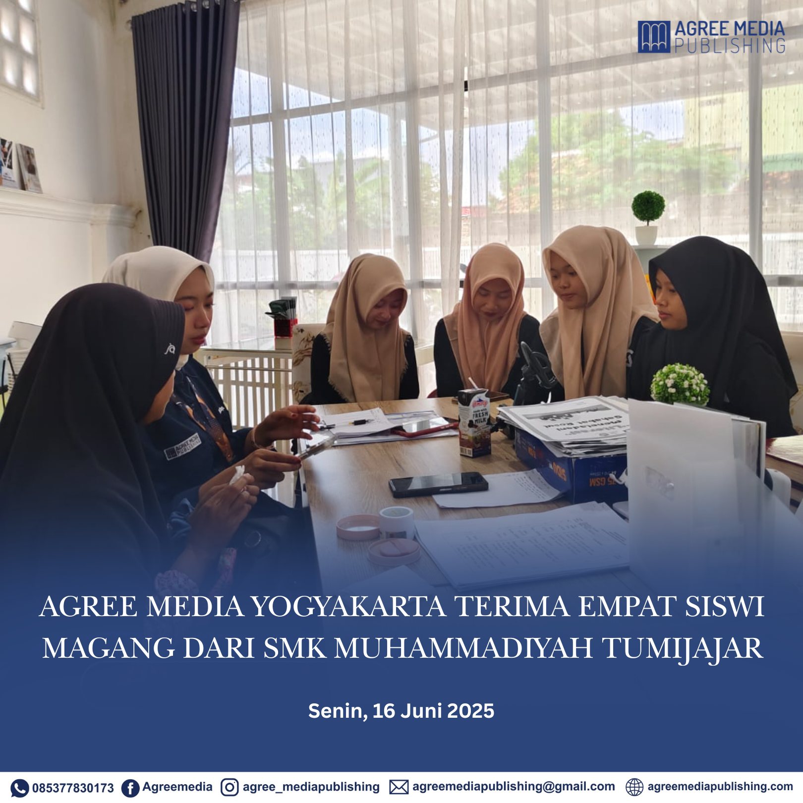 You are currently viewing Agree Media Yogyakarta Terima Empat Siswi Magang Dari Smk Muhammadiyah Tumijajar