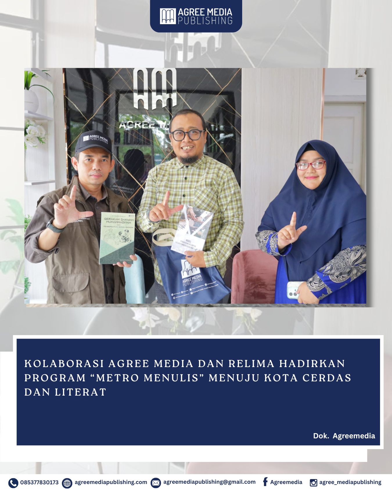 You are currently viewing Kolaborasi Agree Media dan RELIMA Hadirkan Program “Metro Menulis” Menuju Kota Cerdas dan Literat