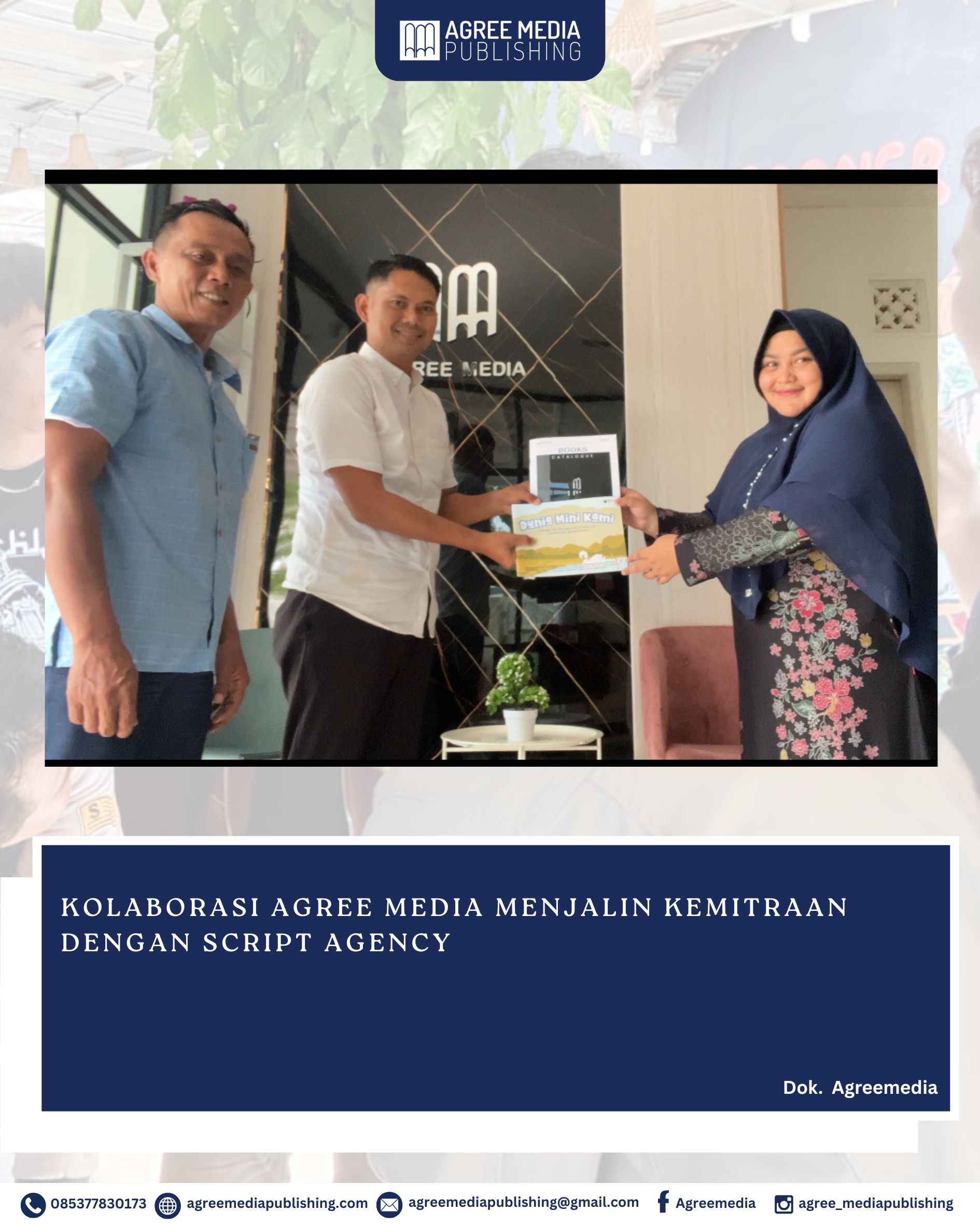 You are currently viewing Agree Media Jalin Kemitraan Strategis dengan Script Agency untuk Perkuat Ekosistem Literasi Nasional