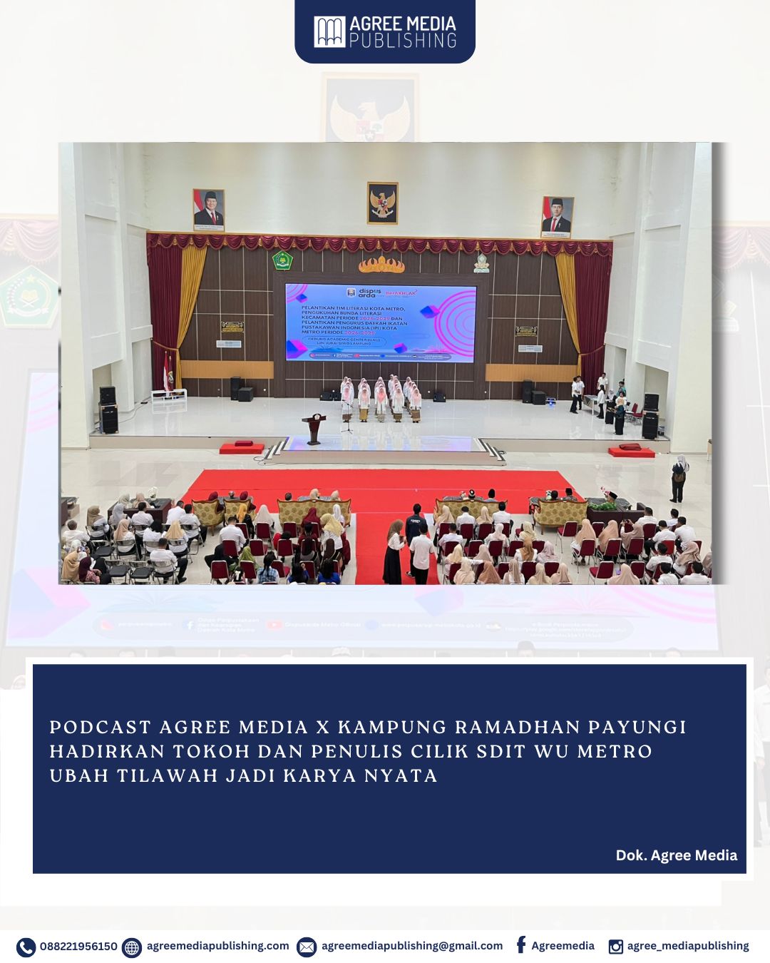 You are currently viewing LANGKAH BARU SINERGI GERAKAN LITERASI 2026: AGREE MEDIA TURUT DILANTIK MENJADI TIM LITERASI KOTA METRO