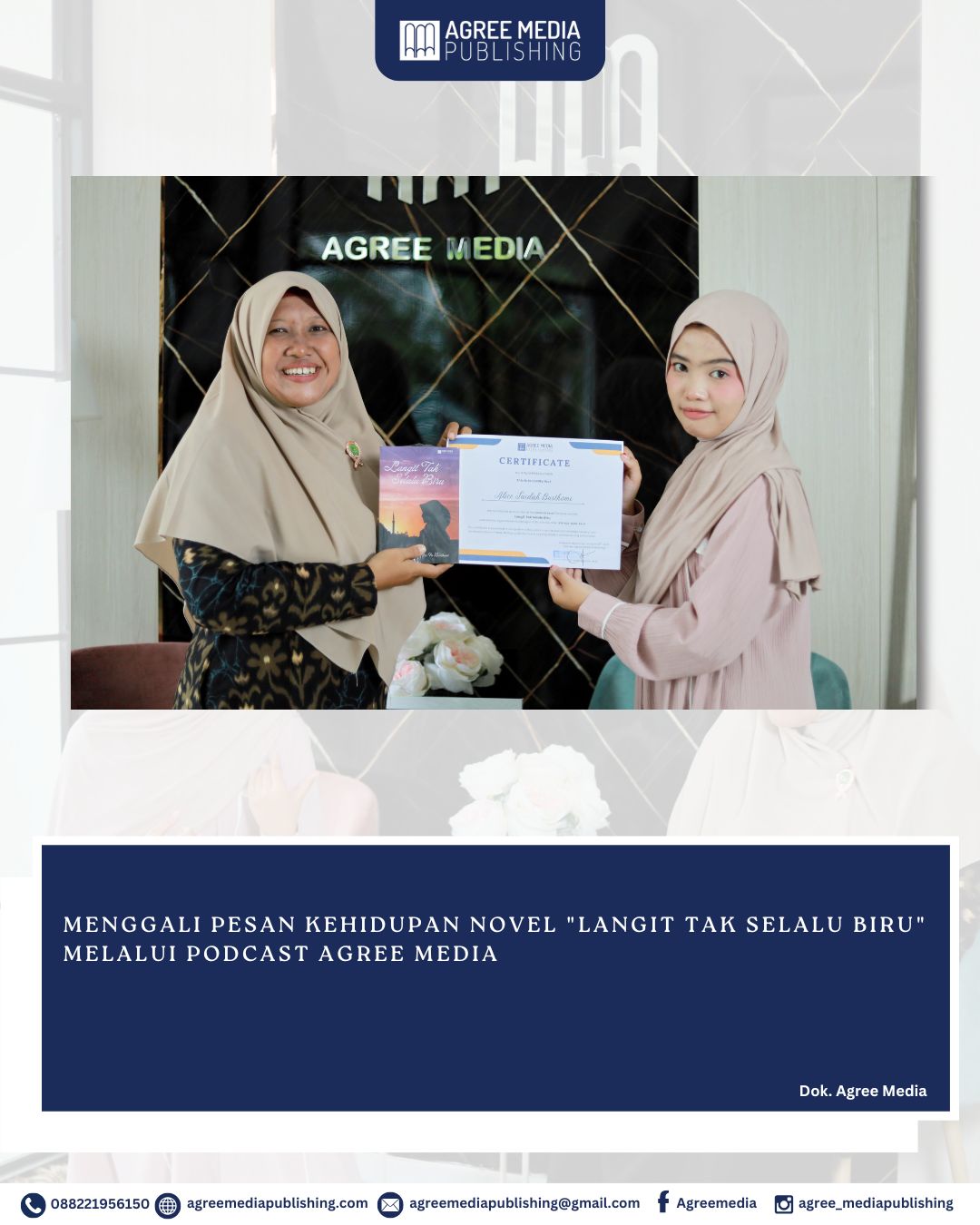 You are currently viewing MENGGALI PESAN KEHIDUPAN NOVEL “LANGIT TAK SELALU BIRU” MELALUI PODCAST AGREE MEDIA