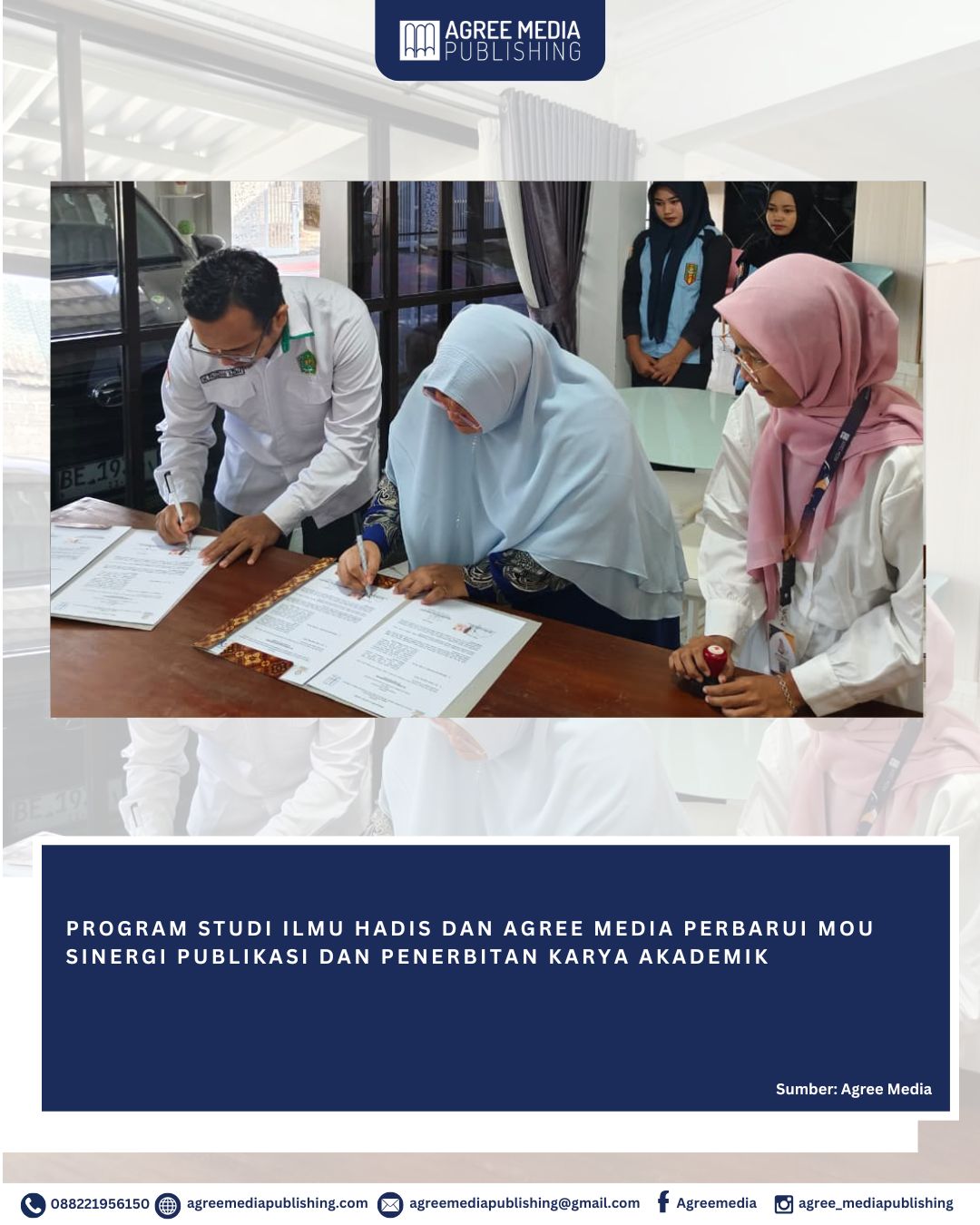 You are currently viewing AGREE MEDIA DAN PRODI ILMU HADIS PERBARUI MOU SERTA PERKUAT KOLABORASI PENGABDIAN MASYARAKAT BERSAMA TERAS KOMUNAL