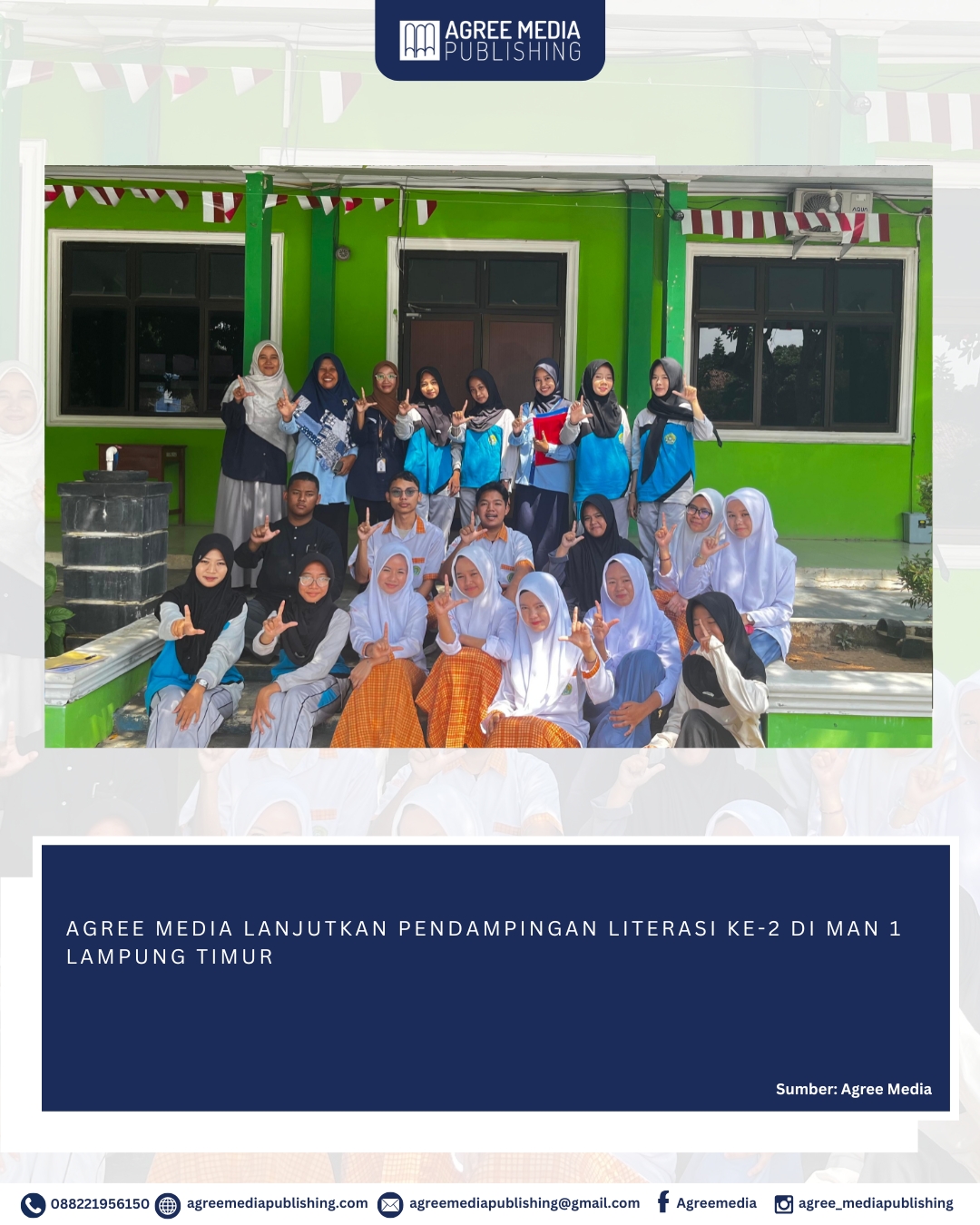 You are currently viewing AGREE MEDIA LANJUTKAN PENDAMPINGAN LITERASI KE-2 DI MAN 1 LAMPUNG TIMUR
