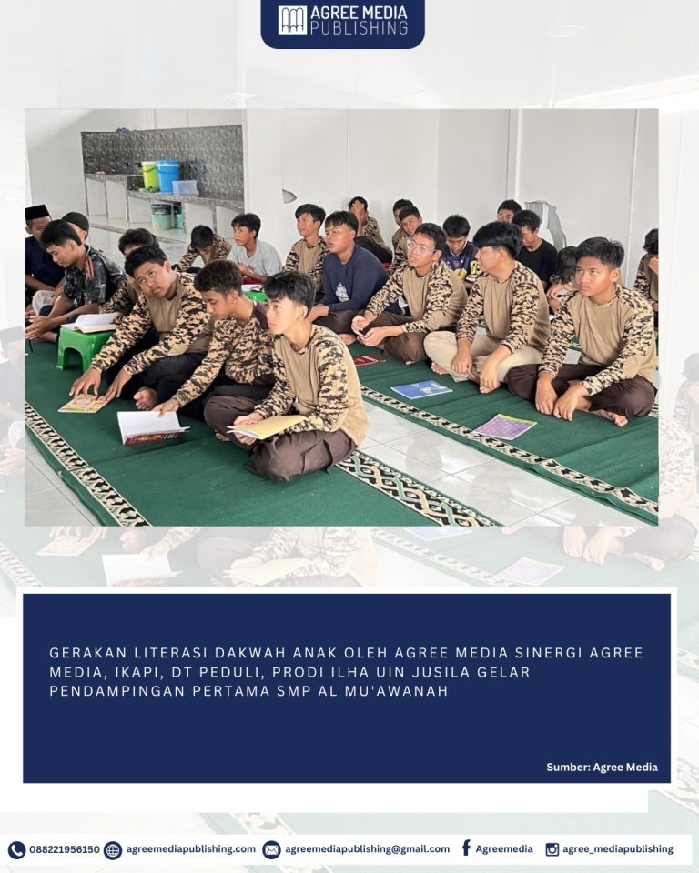 Read more about the article Gerakan Literasi Dakwah Anak Oleh Agree Media Sinergi Ikapi, DT Peduli, Prodi ILHA UIN Jusila Gelar Pendampingan Pertama Smp Al Mu’awanah