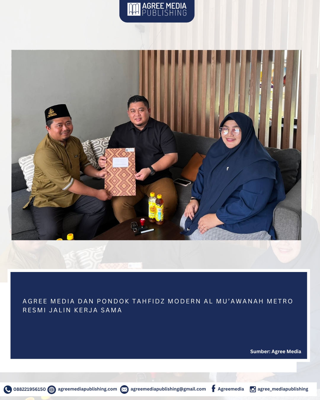 You are currently viewing AGREE MEDIA DAN PONDOK TAHFIDZ MODERN AL MU’AWANAH METRO RESMI JALIN KERJA SAMA