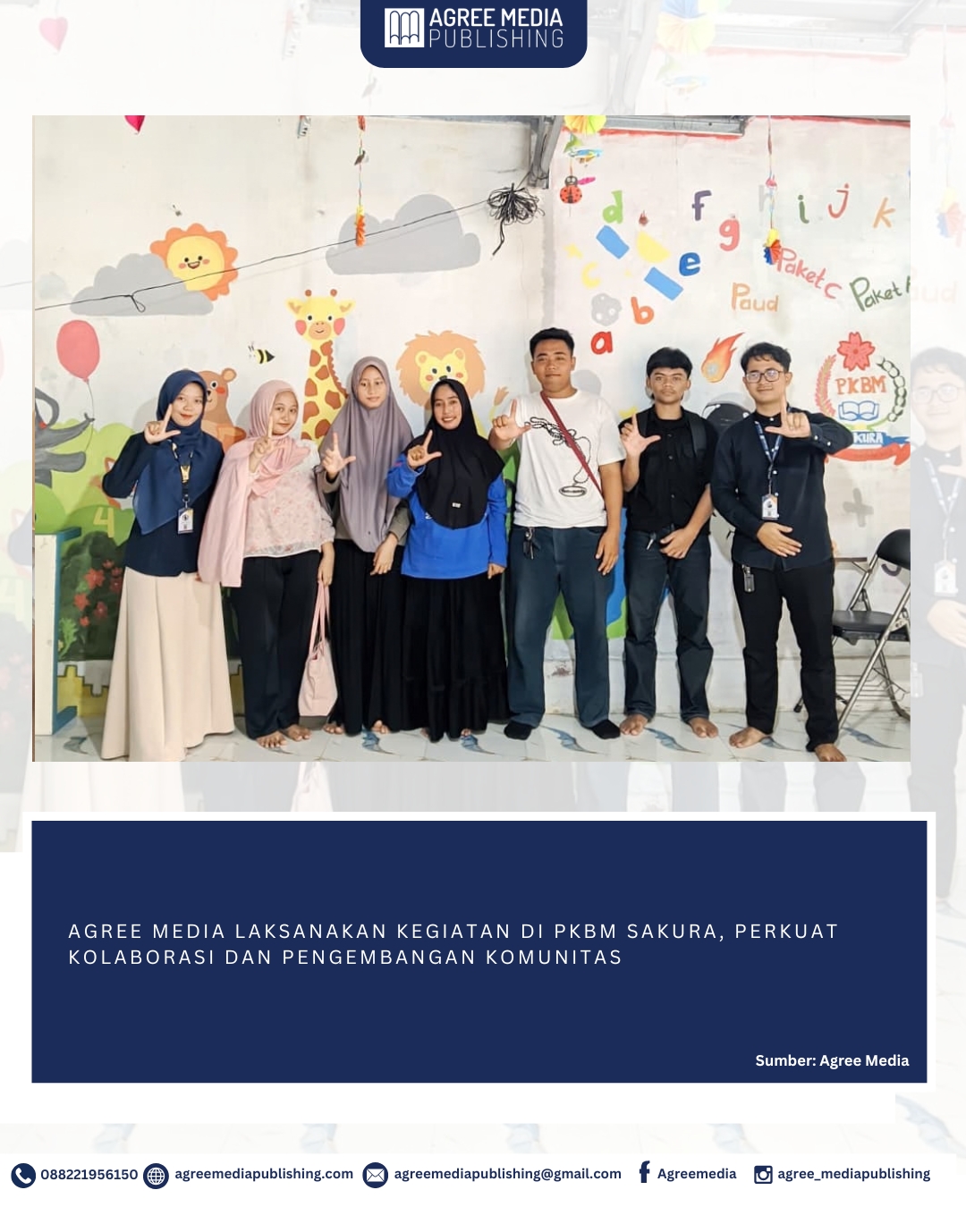 You are currently viewing Agree Media Dorong Budaya dan Pengembangan Karya Literasi Siswa PKBM Sakura